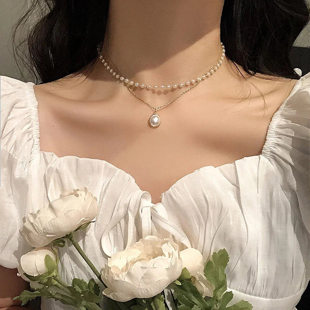 Colar Chocker Pérolas