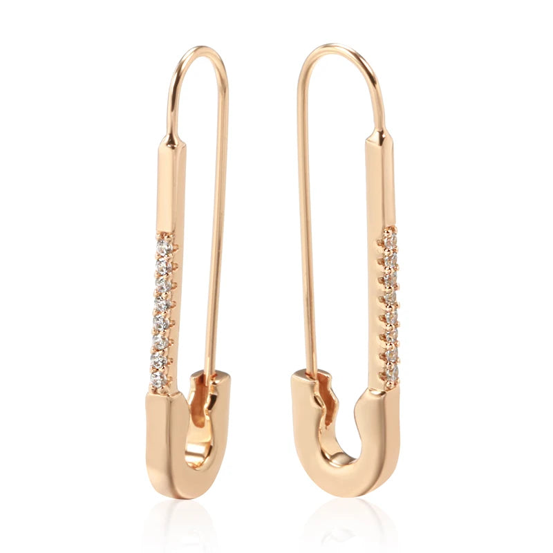 Brincos Pendentes Vintage de Zircônia